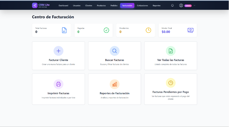 CRM Lite — Sistema CRM para gestión de clientes