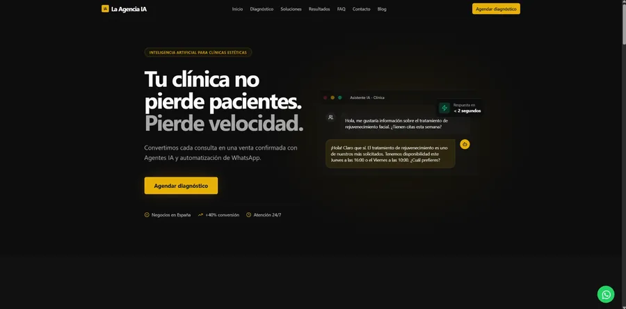 La Agencia IA — Optimización SEO y técnica para agencia de automatización con IA