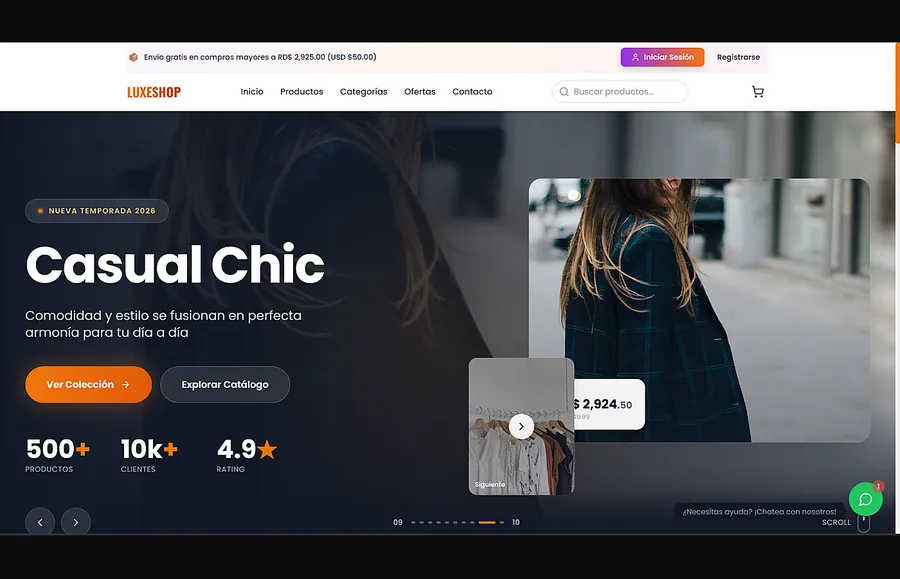 Luxe-Shop — Tienda e-commerce moderna
